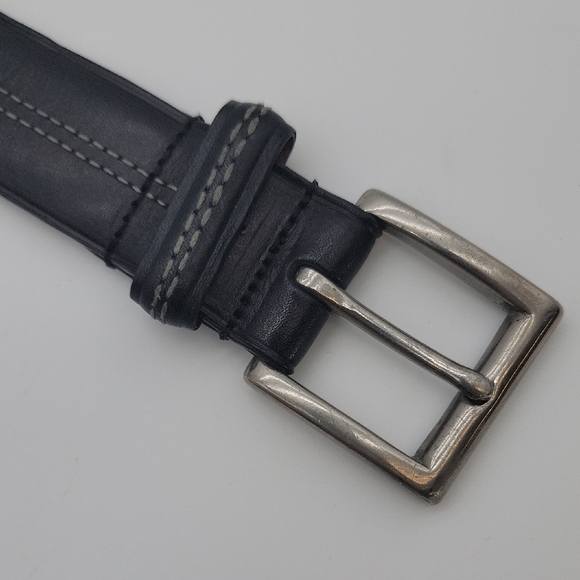 Coach Black and Brown Leather Belt - Picture 4 of 8